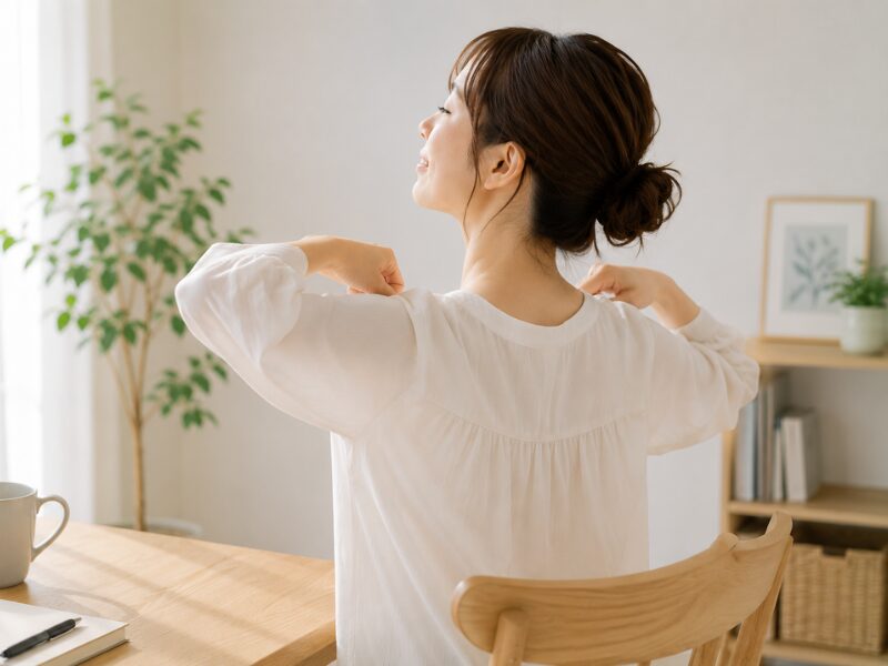 【肩こり】の通い方イメージ